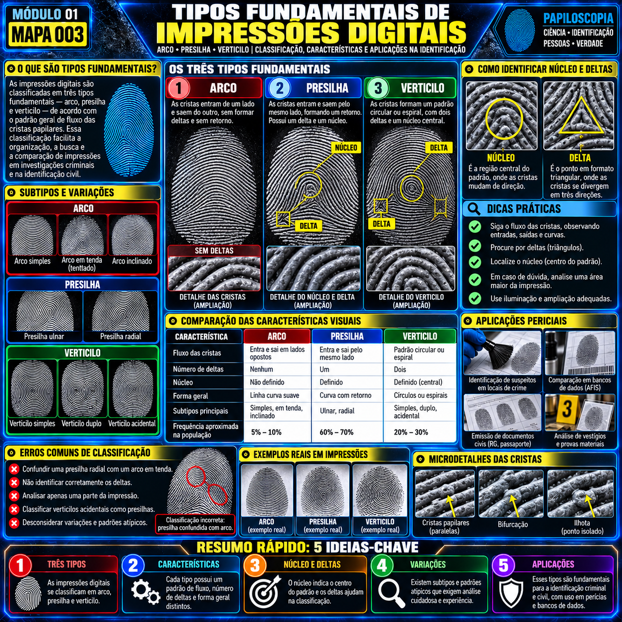 Tipos Fundamentais de Impressões